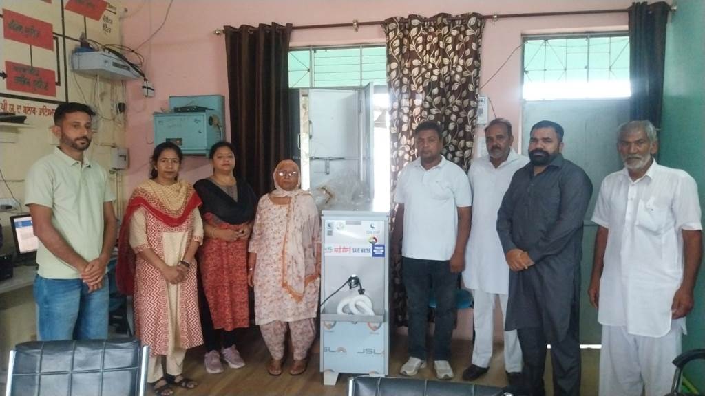 Water Cooler Donated to Government School by the Bhangal Family
